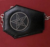 coffin pentagram wallet