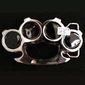 Brass Knuckles Belt Buckle