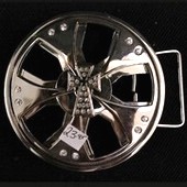 Click to enlarge Studded Cross Belt Buckle
