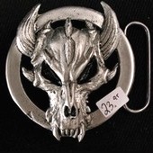 Click to enlarge Demon Skull Belt Buckle