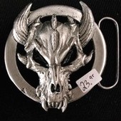 Demon Skull Belt Buckle