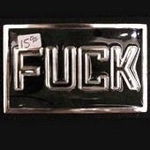 Click to enlarge Fuck Belt Buckle