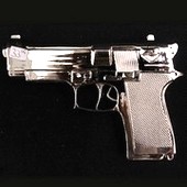 Click to enlarge Hand Gun Belt Buckle