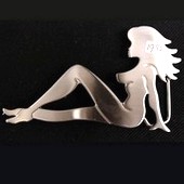 Click to enlarge Trucker Girl Belt Buckle