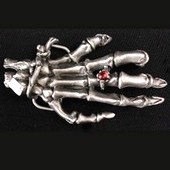 Click to enlarge Skeleton Hand Belt Buckle