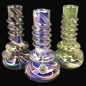 Click to enlarge Red Eye Glass Retro Bong