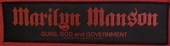 Click to enlarge Marilyn Manson patch
