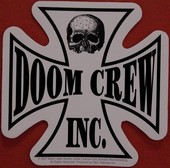 Click to enlarge Doom Crew Sticker