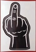 Click to enlarge The Finger Sticker