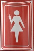 Click to enlarge Female Finger Sticker