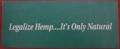 Click to enlarge Legalize Hemp Sticker