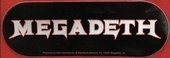 Click to enlarge Megadeth Sticker
